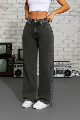 p.x.5 Loose Fit Women Black Jeans