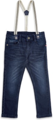 Pantaloons Junior Tapered Fit Boys Dark Blue Jeans