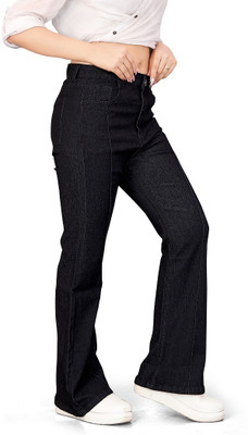 ZandZENTLY Boot-Leg Women Black Jeans