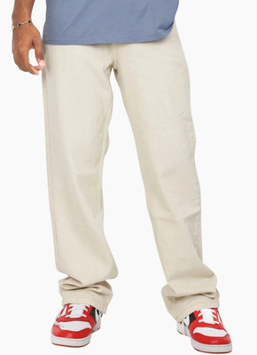 RileyRush Relaxed Fit Men Beige Jeans