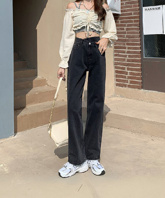 BoStreet Boot-Leg Women Black Jeans