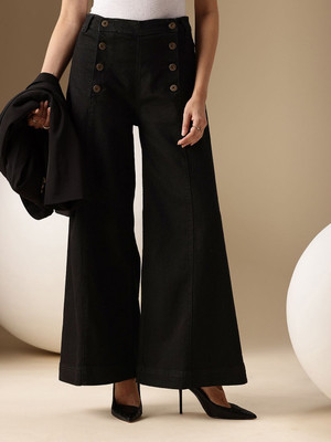 CHEMISTRY Tapered Fit Women Black Jeans