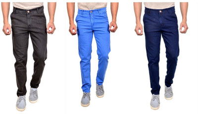 Moudlin Slim Men Multicolor Jeans(Pack of 3)