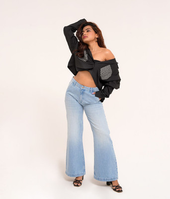 DAYER Flared Women Blue Jeans