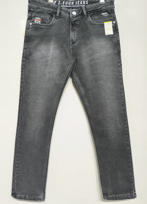 Zfure Loose Fit Men Dark Grey Jeans