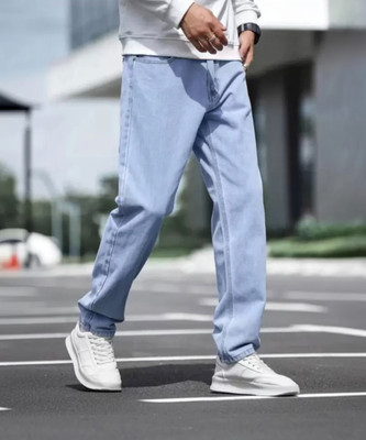 Nalaka Loose Fit Men Light Blue Jeans