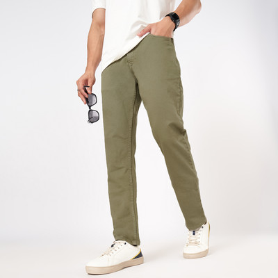 SF Jeans by Pantaloons Slim Men Green Jeans