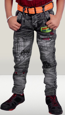 LAHSUAAK Regular Boys Dark Blue Jeans