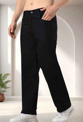 Fader Relaxed Fit Men Black Jeans