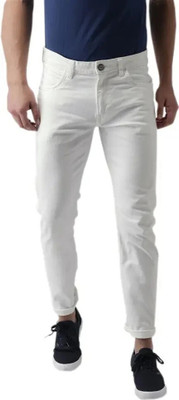 INIVAENE Regular Men White Jeans