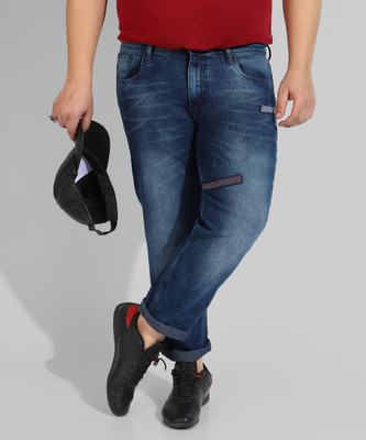 Instafab Plus Regular Men Dark Blue Jeans
