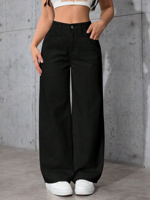 MERCEL Flared Women Black Jeans