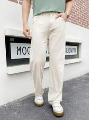 HouseOfCommon Straight Fit Men Beige Jeans