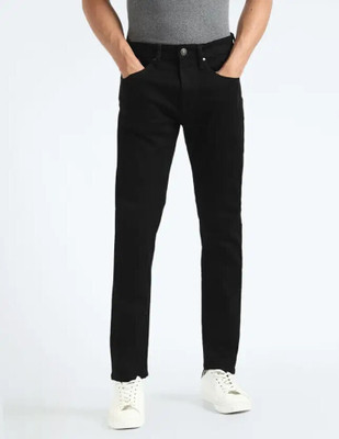 FLIECRAINE Regular Men Black Jeans