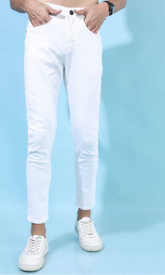 PYKAR Slim Men White Jeans