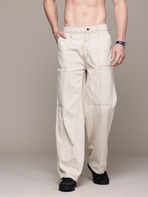 Roadster Loose Fit Men Beige Jeans