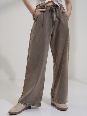 Tokyo Talkies Loose Fit Women Grey Jeans