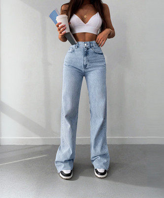 Glossia Boyfriend Women Light Blue Jeans