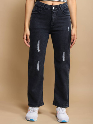 Live Ok Boyfriend Women Black Jeans