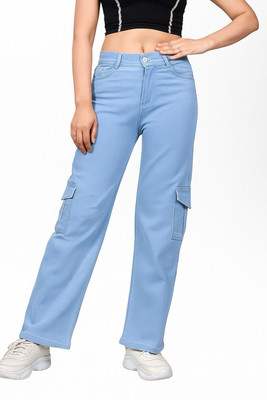 SITIZ Straight Fit Girls Light Blue Jeans