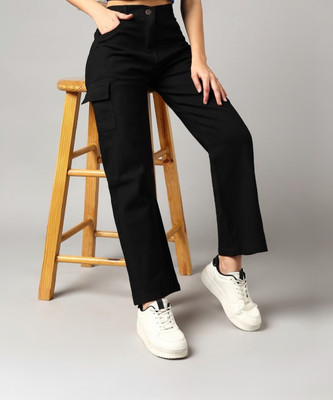 MERCEL Flared Women Black Jeans