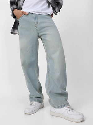 Urbano Fashion Loose Fit Men Light Blue Jeans