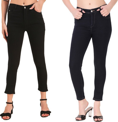 STYLONES Slim Women Dark Blue Jeans(Pack of 2)