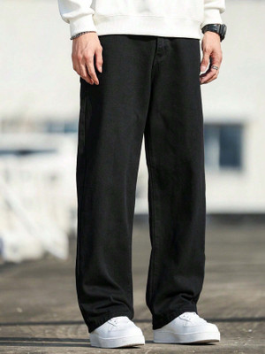 METRONAUT Straight Fit Men Black Jeans