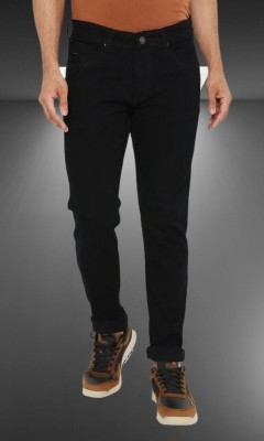 POKHINDA Slim Men Black Jeans