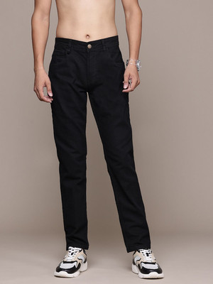Roadster Tapered Fit Men Black Jeans