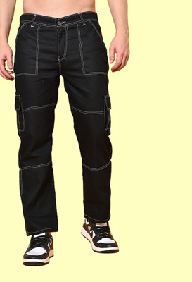 Flaring Regular Men Black Jeans