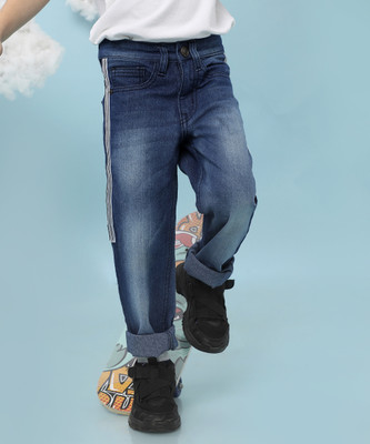 instafab Regular Boys Dark Blue Jeans
