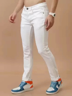 CABRRR Slim Men White Jeans