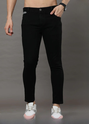 Creatywitty Slim Men Black Jeans