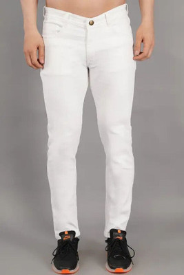 SE GENZ TRENDS Boyfriend Men White Jeans