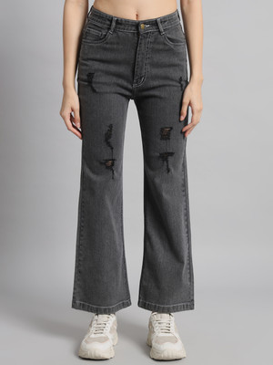 GUTI Flared Women Black Jeans