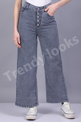 TRENDY LOOKS Boot-Leg Women Grey Jeans