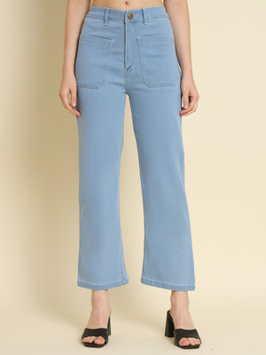 AngelFab Regular Women Light Blue Jeans