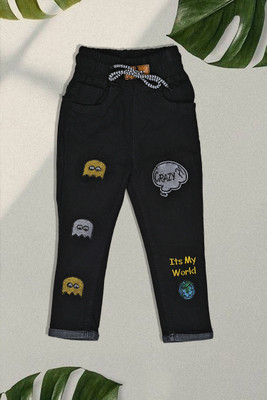 F2M Slim Girls Black Jeans