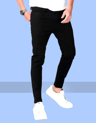 C2FH Regular Men Black Jeans