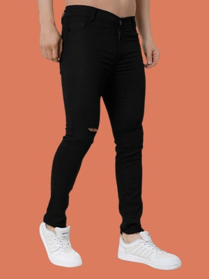 SHINIK Slim Men Black Jeans
