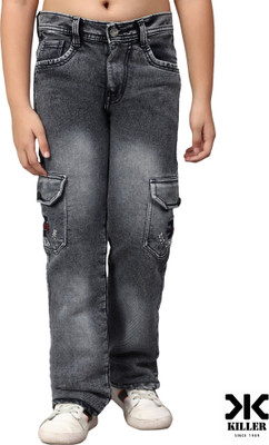 KILLER Straight Fit Boys Grey Jeans