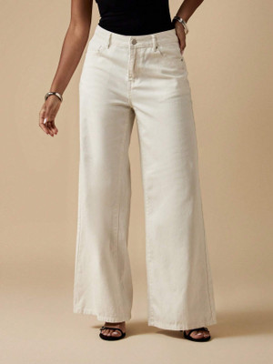 NUCOUTHS Relaxed Fit Women Beige Jeans