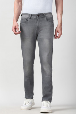 PETER ENGLAND Tapered Fit Men Grey Jeans