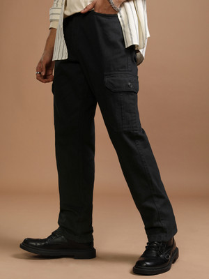 HIGHLANDER Straight Fit Men Black Jeans