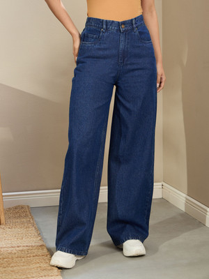 SASSAFRAS Relaxed Fit Women Dark Blue Jeans
