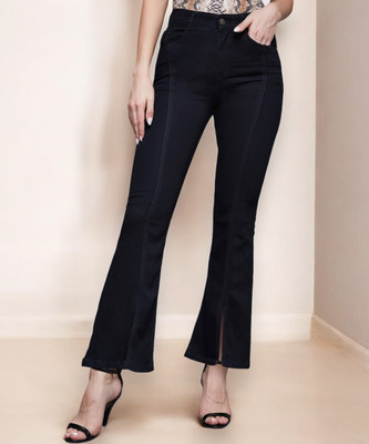 Miss Chase Boot-Leg Women Black Jeans