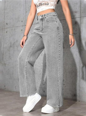 Star4well Straight Fit Women Grey Jeans