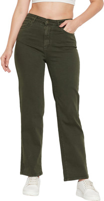 MADAME Regular Women Dark Green Jeans