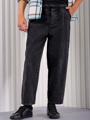 The Indian Garage Co. Loose Fit Men Black Jeans